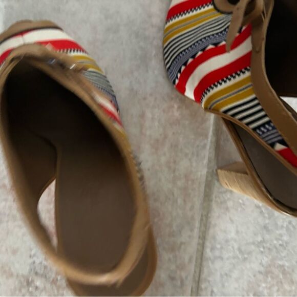 Hermes handbag design heels multicolor sandals SEMELLE CUIR Ankle Strap Shoes - Picture 4 of 8